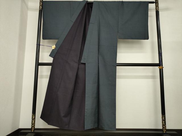 平和屋着物●男性　本場大島紬　アンサンブル　100亀甲　総詰め　正絹　逸品　AABI9716ck