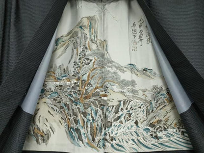 平和屋着物●男性　本場大島紬　アンサンブル　100亀甲　総詰め　正絹　逸品　AABI9716ck