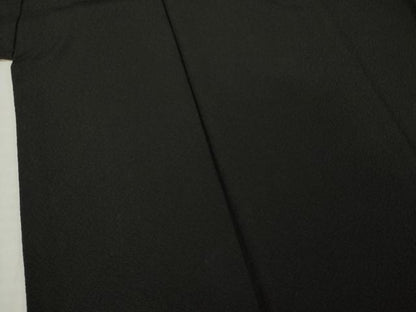 平和屋着物●こむさでもーど・COMME CA DU MODE　振袖　舞桜　黒地　正絹　逸品　AABI9718ck