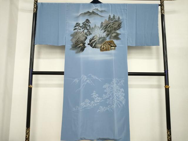 平和屋着物●男性　本場大島紬　アンサンブル・長襦袢(袷)セット　100亀甲　総詰め　正絹　逸品　未使用　AABI9720ck