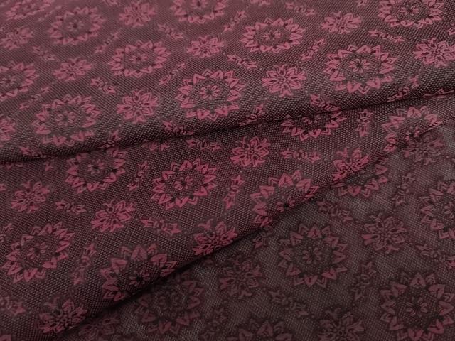 平和屋着物＊夏物　お召　風通紗　花格子　正絹　逸品　AABI9728cs