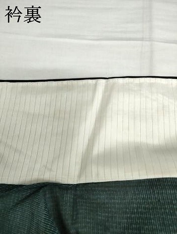 平和屋着物＊夏物　黒留袖　絽　流水草花文　洗える着物　未使用　AABI9743cs