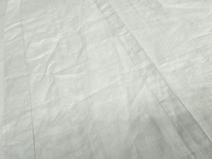 平和屋着物＊夏物　男性　色無地　白梅鼠色　麻　AABI9751cs