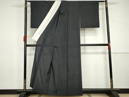 平和屋着物＊夏物　銀座きしや　本場大島紬　夏大島　9マルキ　よろけ縞　福章創作　たとう紙付き　反端付き　正絹　逸品　AABI9752cs