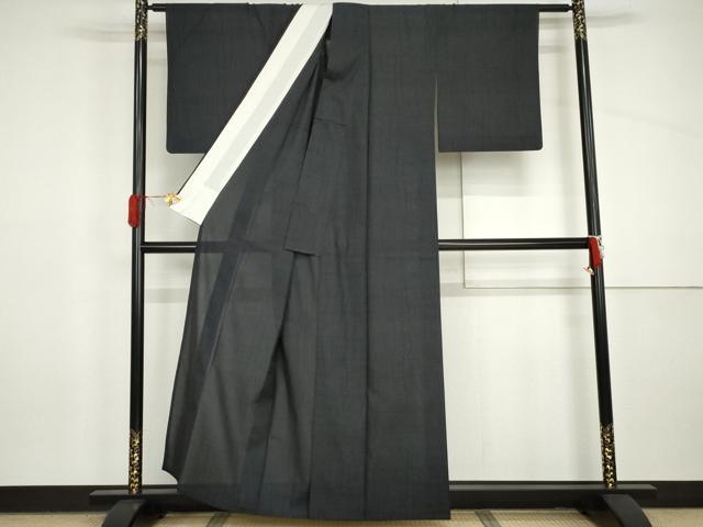 平和屋着物＊夏物　銀座きしや　本場大島紬　夏大島　9マルキ　よろけ縞　福章創作　たとう紙付き　反端付き　正絹　逸品　AABI9752cs