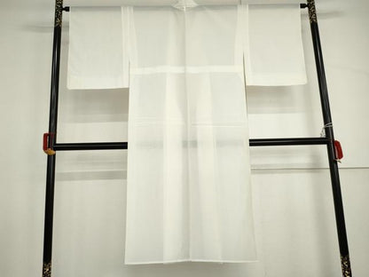 平和屋着物＊夏物　長襦袢　絽　生成り色　広衿仕立て　洗える着物　AABI9757cs