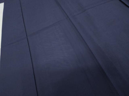 平和屋着物＊夏物　色無地　絽　鉄紺色　正絹　逸品　AABI9760cs