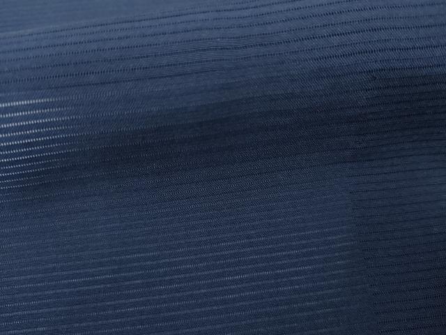 平和屋着物＊夏物　色無地　絽　紺青色　正絹　逸品　AABI9762cs