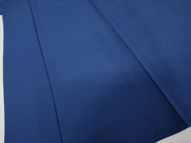 平和屋着物＊夏物　色無地　絽　瑠璃紺色　正絹　逸品　AABI9764cs