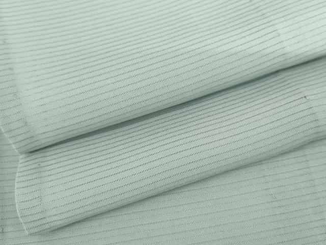 平和屋着物＊夏物　色無地　絽　白藍色　正絹　逸品　AABI9766cs