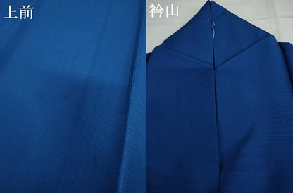 平和屋着物＊夏物　色無地　絽　堅牢染　瑠璃色　保証書付き　正絹　逸品　AABI9773cs
