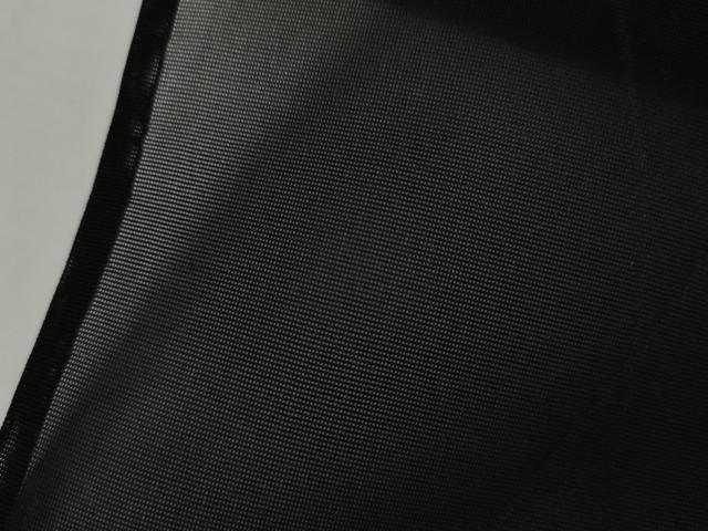 平和屋着物＊夏物　小紋　枝花文　黒地　正絹　逸品　AABI9776cs