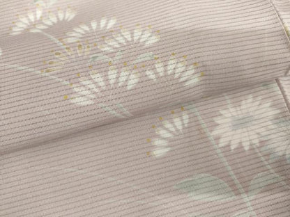 平和屋着物＊夏物　小紋　絽　枝花文　さんび謹製　高島屋扱い　洗える着物　AABI9785cs