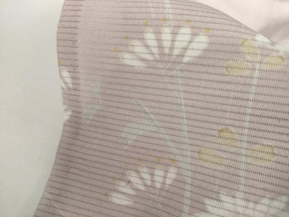平和屋着物＊夏物　小紋　絽　枝花文　さんび謹製　高島屋扱い　洗える着物　AABI9785cs