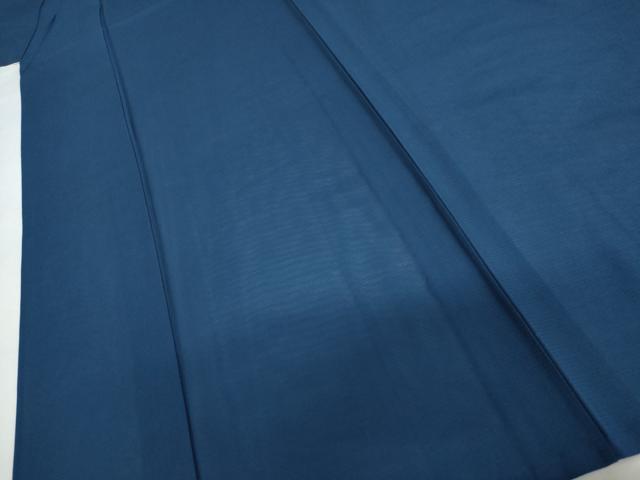 平和屋着物＊夏物　色無地　絽　青藍色　正絹　逸品　AABI9789cs