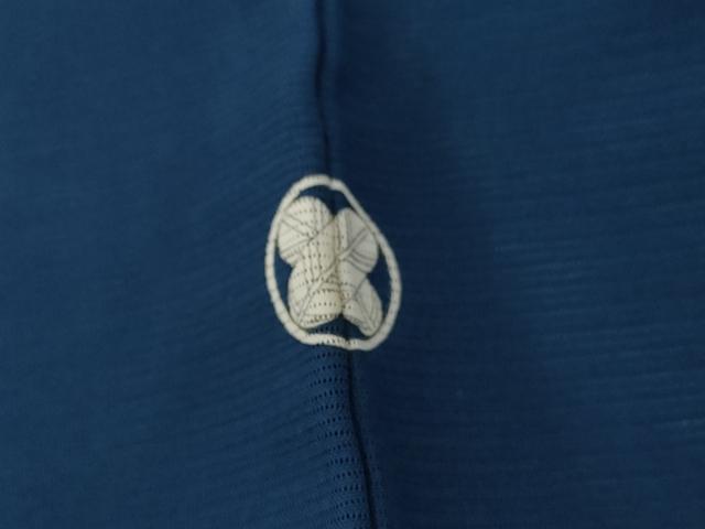 平和屋着物＊夏物　色無地　絽　青藍色　正絹　逸品　AABI9789cs