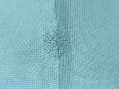 平和屋着物＊夏物　色無地　縦絽　流水花紋紗　空色　正絹　逸品　未使用　AABI9792cs