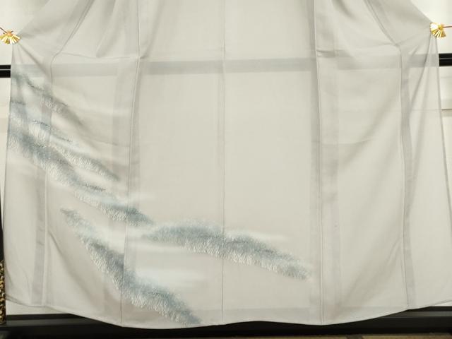 平和屋着物＊夏物　訪問着　絽　手描き　草木文　暈し染め　正絹　逸品　AABI9798cs