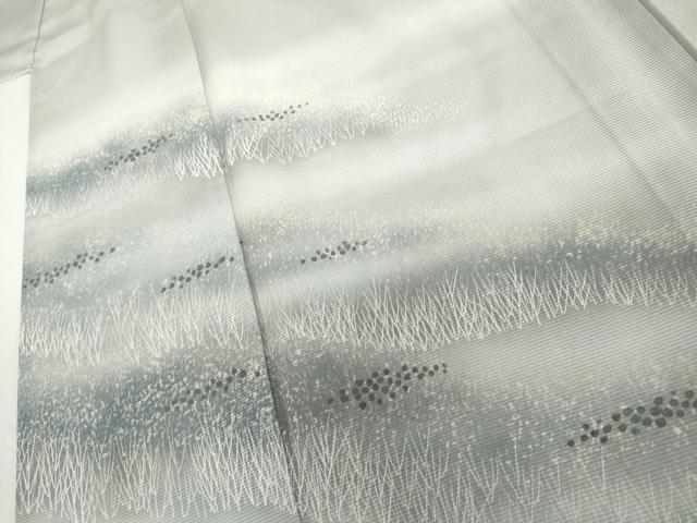 平和屋着物＊夏物　訪問着　絽　手描き　草木文　暈し染め　正絹　逸品　AABI9798cs