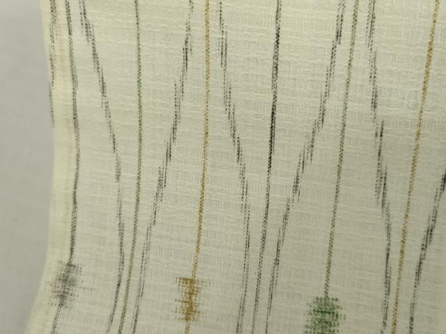 平和屋着物＊夏物　小紋　紗　変わり立涌　AABI9810cs