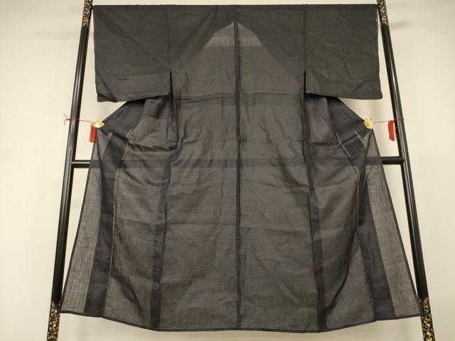 平和屋着物＊夏物　男性　石川県指定無形文化財　能登上布　本麻手織上布　絣柄　麻　逸品　AABI9841jd