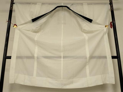 平和屋着物＊夏物　男性　長襦袢　絽　生成り色　正絹　逸品　AABI9851jd