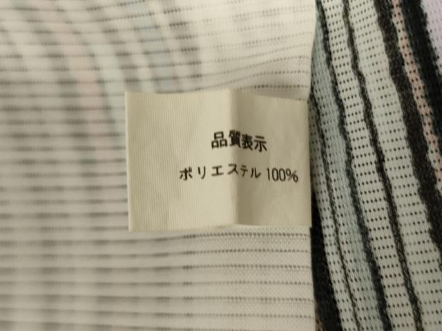 平和屋着物＊夏物　小紋　絽　縞　洗える着物　AABI9856jd