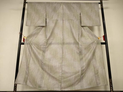 平和屋着物＊夏物　小紋　絽　霞文　洗える着物　AABI9858jd