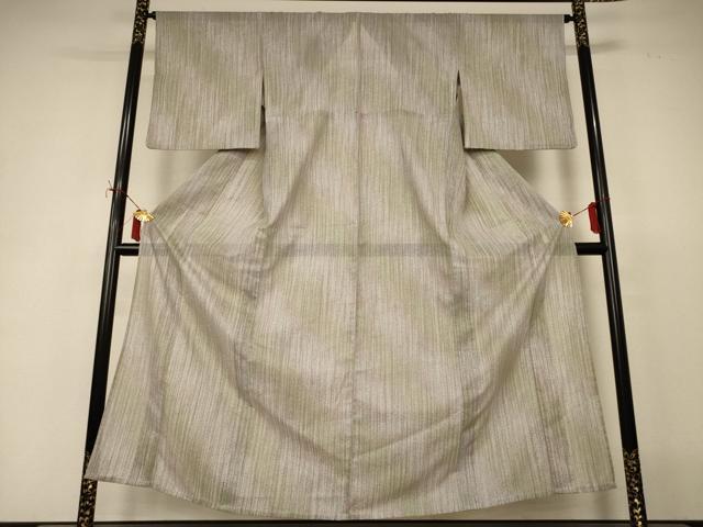 平和屋着物＊夏物　小紋　絽　霞文　洗える着物　AABI9858jd