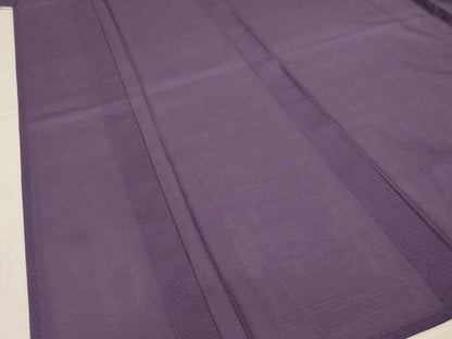 平和屋着物＊夏物　洗える最高級着物　＜英＞はなぶさ謹製　色無地　絽　葡萄鼠色　洗える着物　AABI9861jd