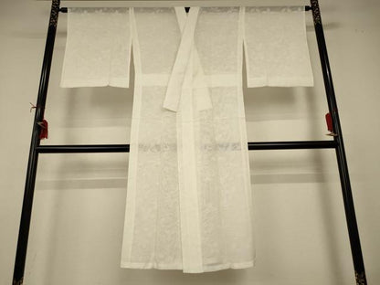 平和屋着物＊夏物 長襦袢 萩紋紗 生成り色 正絹 逸品 AABI9866jd
