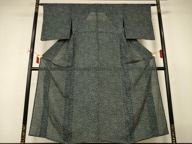 平和屋着物＊夏物 小紋 絽 抽象文様 正絹 逸品 AABI9867jd