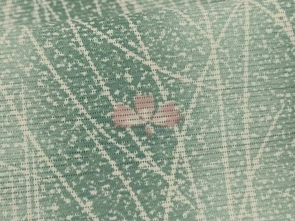 平和屋着物＊夏物 小紋 絽 草花間道 洗える着物 AABI9870jd