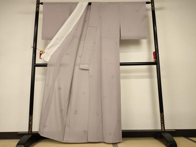 平和屋着物＊夏物 小紋 絽 南天文 正絹 逸品 AABI9871jd