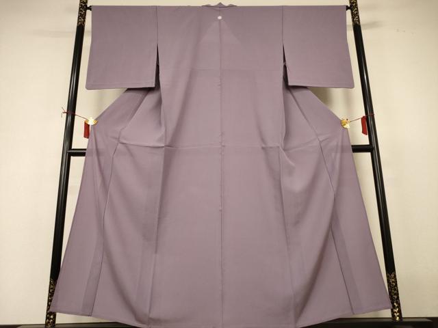 平和屋着物＊夏物 色無地 絽 鳩羽鼠色 正絹 逸品 AABI9874jd