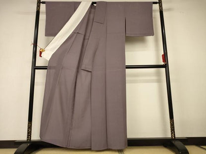 平和屋着物＊夏物 色無地 絽 江戸鼠色 正絹 逸品 未使用 AABI9876jd