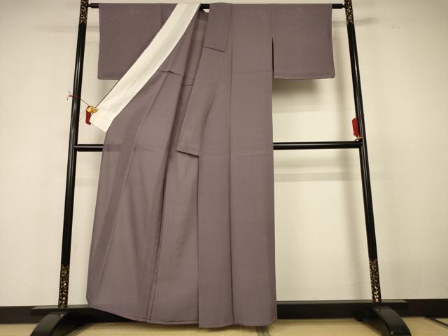 平和屋着物＊夏物 色無地 絽 江戸鼠色 正絹 逸品 未使用 AABI9876jd
