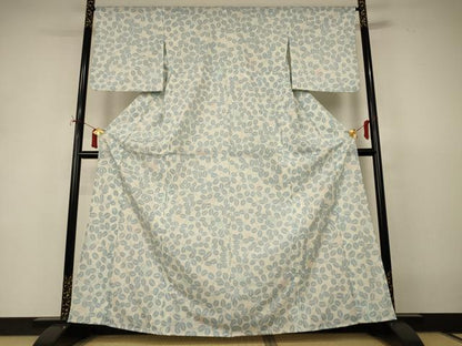 平和屋着物＊夏物 小紋 絽 萩文 洗える着物 AABI9879jd