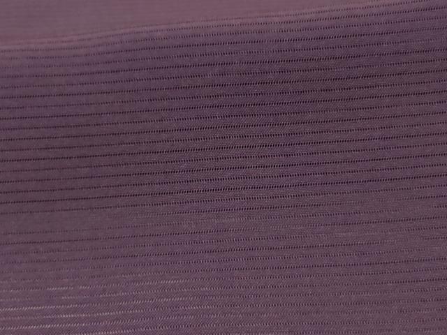 平和屋着物＊夏物　色無地　絽　滅紫色　ロング丈　正絹　逸品　AABI9896jd