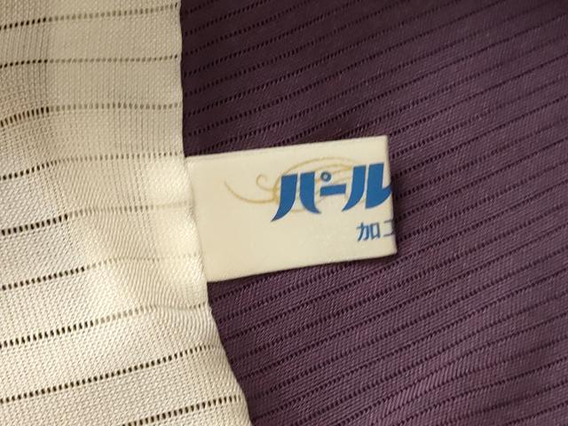 平和屋着物＊夏物　色無地　絽　滅紫色　ロング丈　正絹　逸品　AABI9896jd