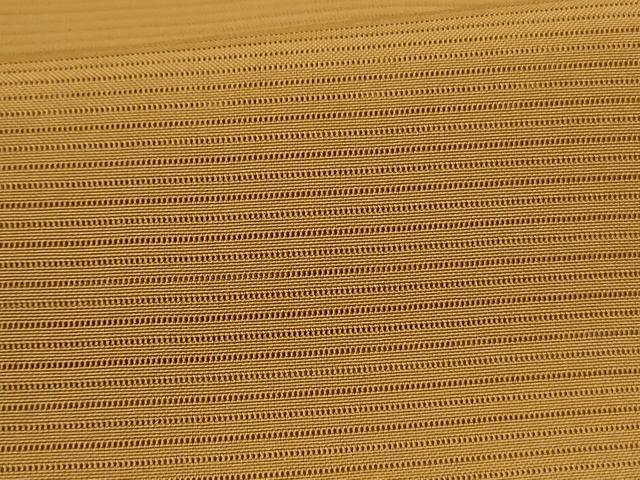 平和屋着物＊夏物　男性　色紋付　絽　黄橡色　正絹　逸品　AABI9899jd