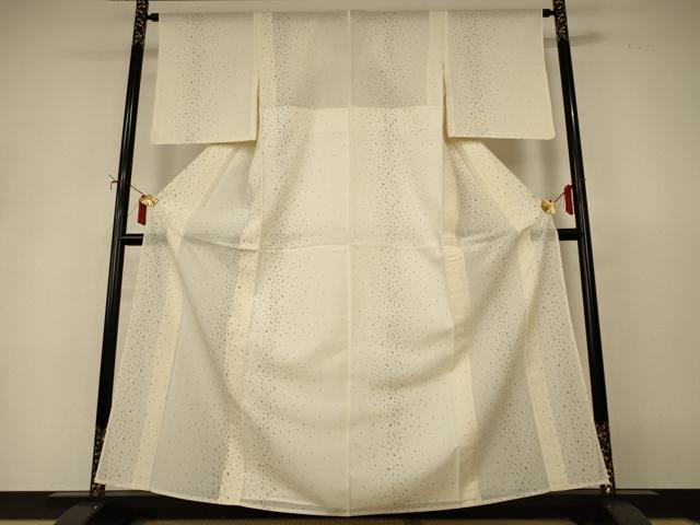 平和屋着物＊夏物　小紋　紗　粋紗絣　霞間道　証紙付き　正絹　逸品　AABI9905jd