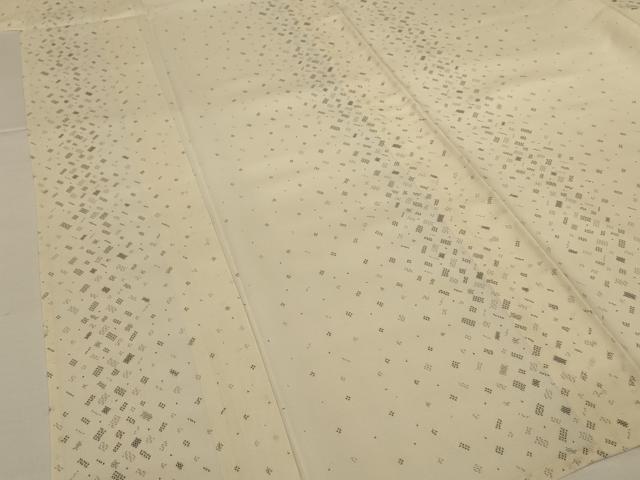 平和屋着物＊夏物　小紋　紗　粋紗絣　霞間道　証紙付き　正絹　逸品　AABI9905jd