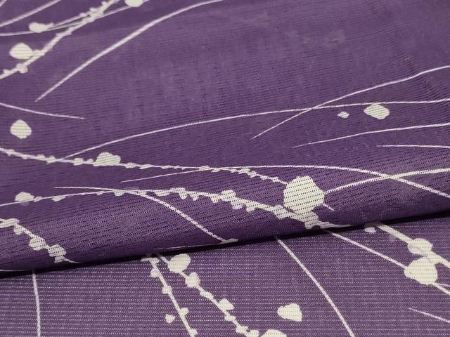 平和屋着物＊夏物　小紋　絽　露芝文　洗える着物　AABI9907jd