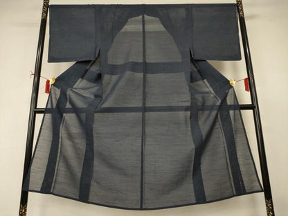 平和屋着物＊夏物　男性　本塩沢　夏塩沢　110亀甲　総詰め　正絹　逸品　未使用　AABI9908jd