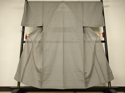 平和屋着物＊夏物　男性　お召　紗　霞文　キングサイズ　正絹　逸品　未使用　AABI9909jd