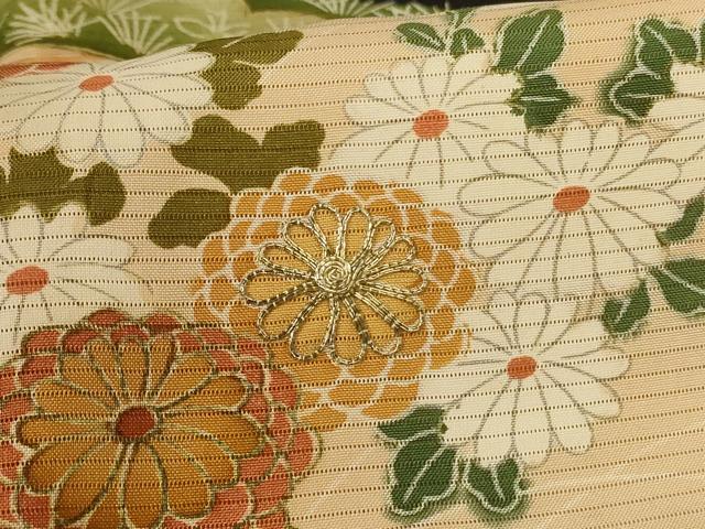平和屋着物＊夏物　黒留袖　絽　駒刺繍　流水草花文　正絹　逸品　AABI9921jd