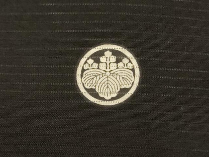 平和屋着物＊夏物　黒留袖　絽　駒刺繍　流水草花文　正絹　逸品　AABI9921jd