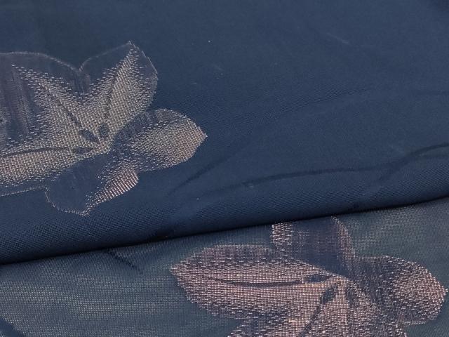 平和屋着物＊夏物　小紋　紗　芝花文　正絹　逸品　AABI9925jd
