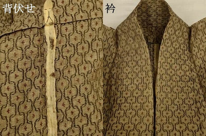 平和屋着物＊夏物　小千谷ちぢみ　幾何学文様　麻　逸品　AABI9928jd